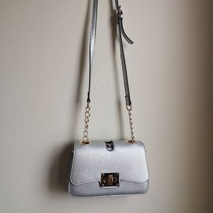 NEW Silver crossbody bag